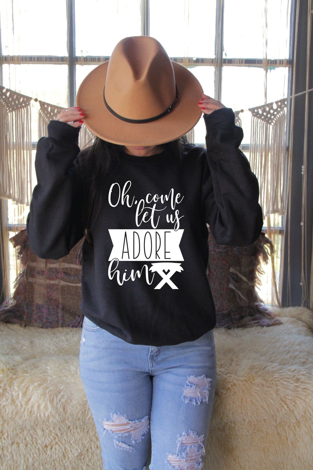 Oh come let us adore him 60836 DTF transfer