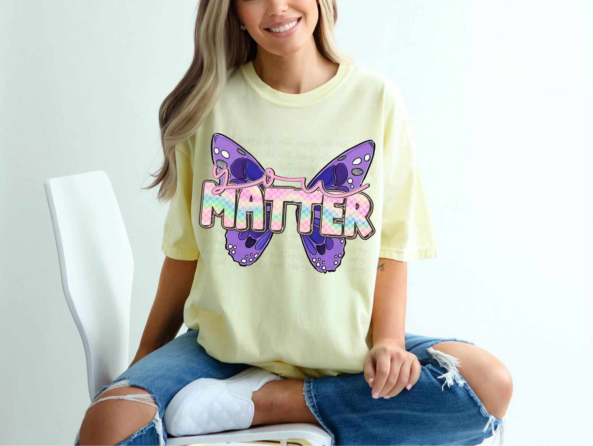 You matter purple butterfly 29185 DTF transfer