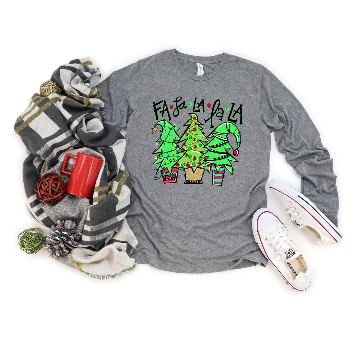 Fa la la trees 60835 DTF transfer