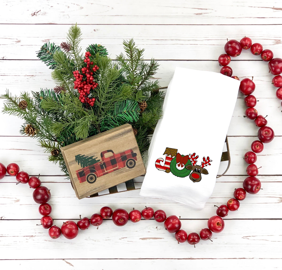 Joy wreath O 60844 DTF transfer