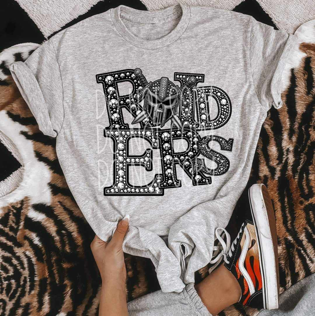 Raiders rhinestones 39380 DTF transfer