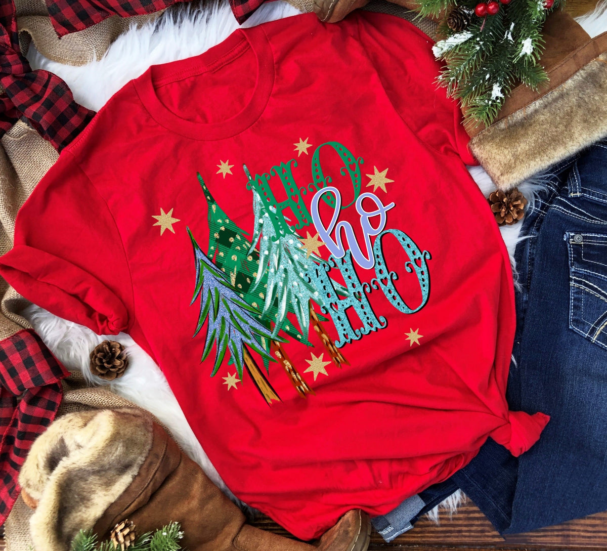 Ho ho ho trees 60853 DTF transfer
