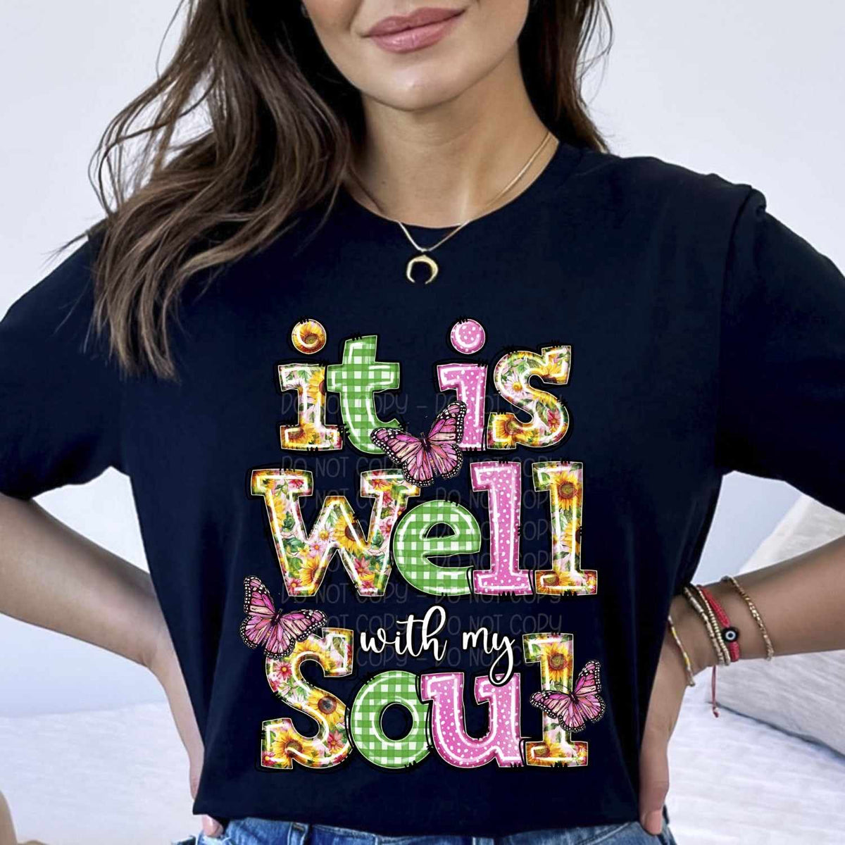 It is well with my soul spring font 29203 DTF transfer