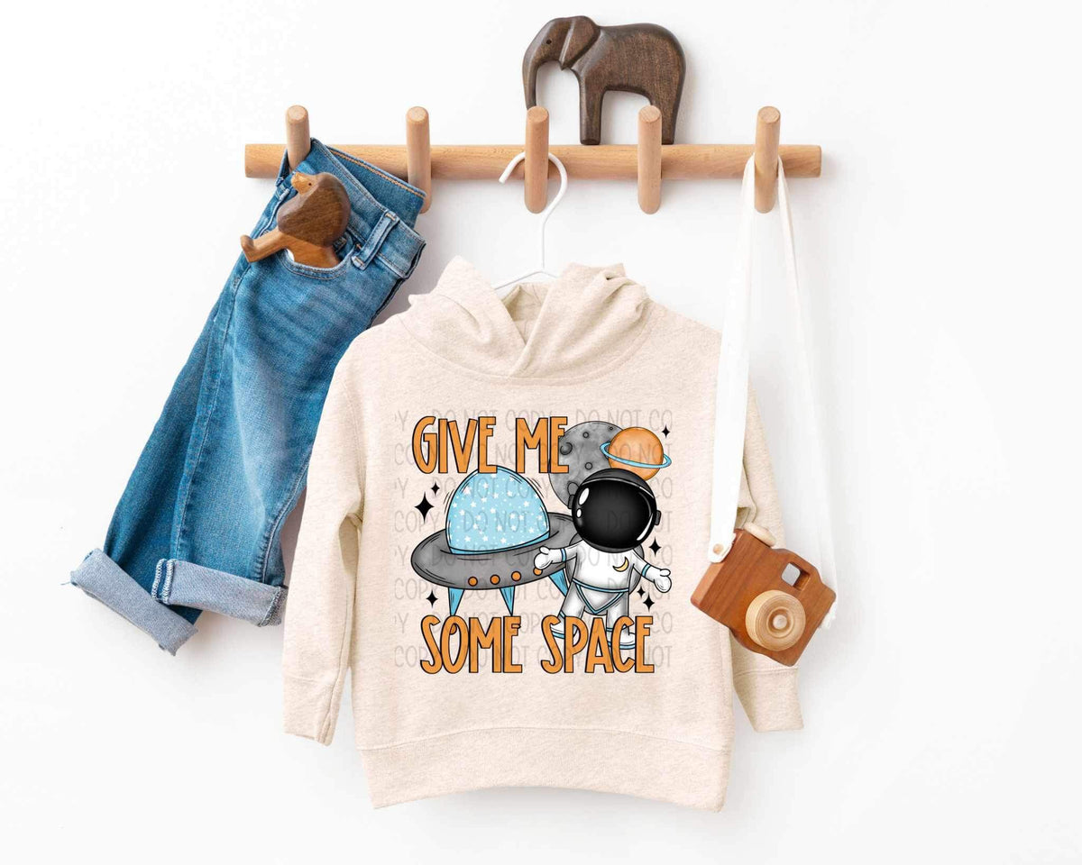 Give me some space astronaut ORANGE font 19946 DTF TRANSFER