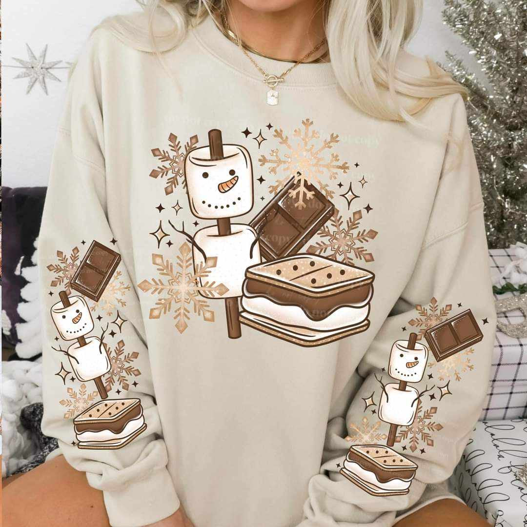 Winter s’mores FRONT ONLY (CSC) 60888 DTF transfer