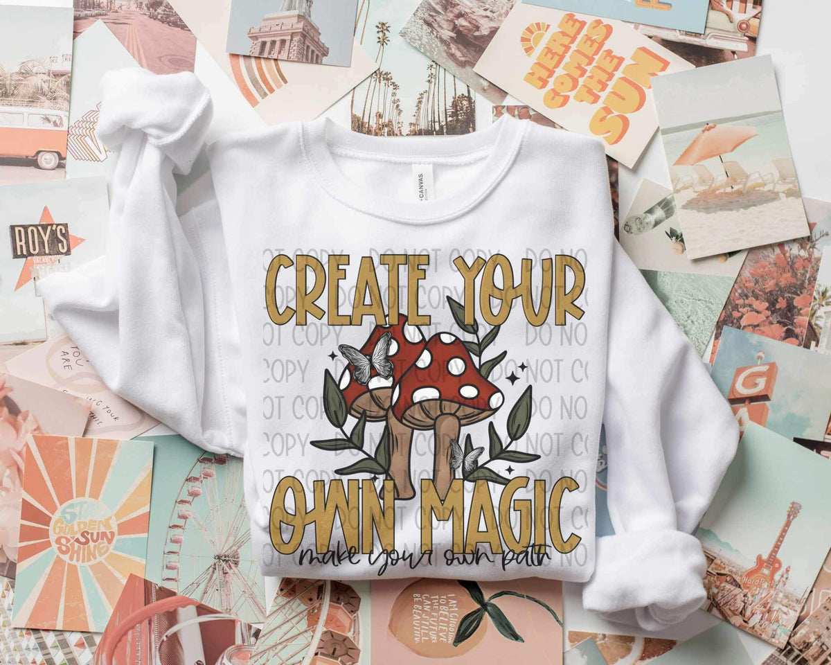 Create more magic make your own path mushroom 19939 DTF TRANSFER