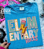 Elementary rocks embroidery GIRL 39472 DTF transfer