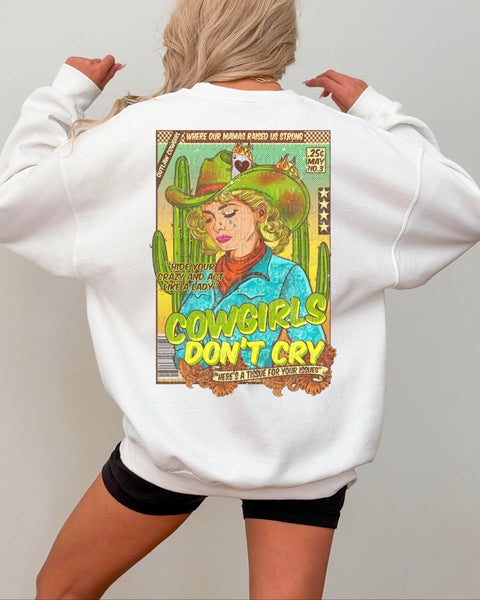 Cowgirls don’t cry RECTANGLE (AG) 29214 DTF transfer