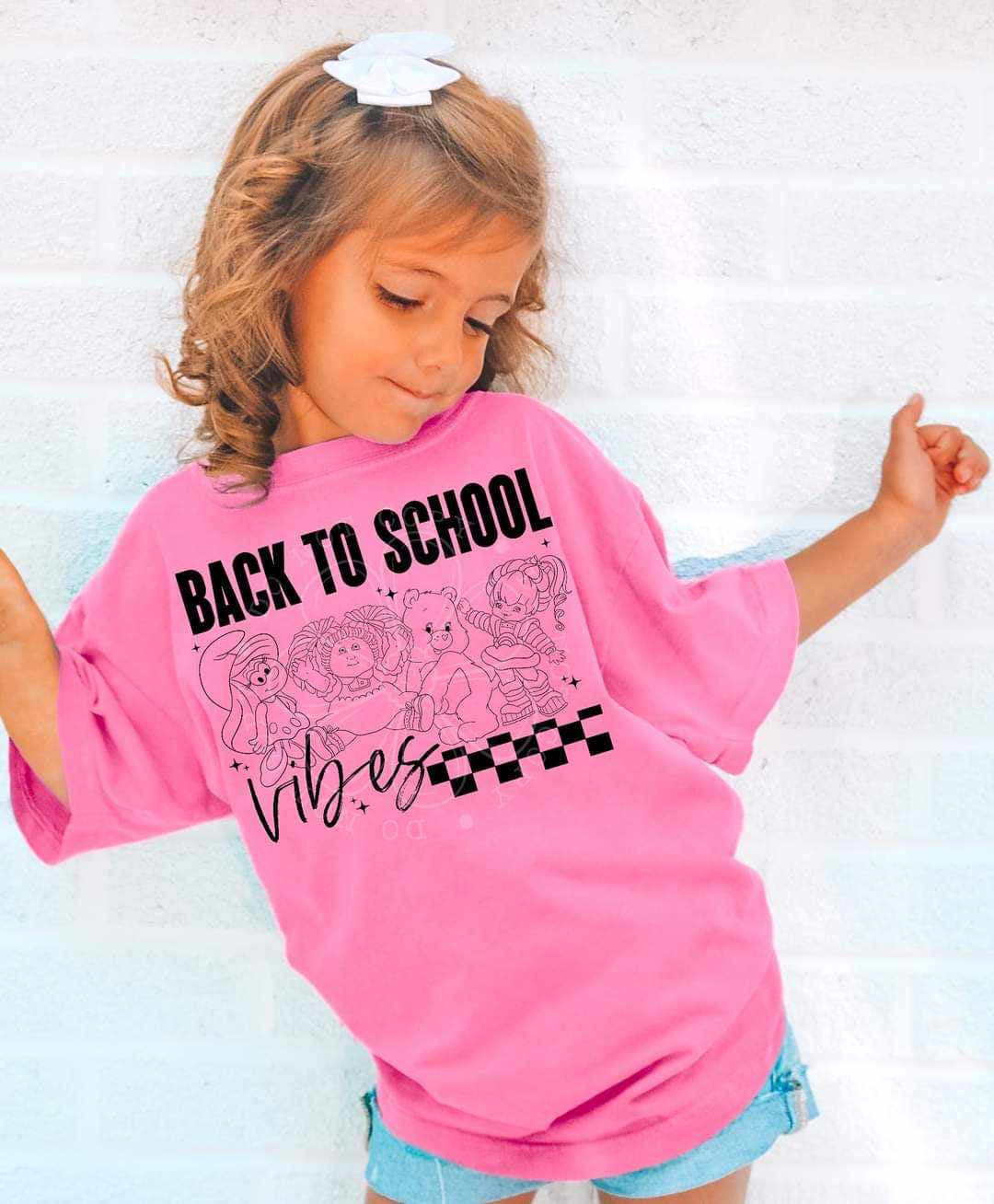Back to school vibes BLACK 39508 DTF transfer