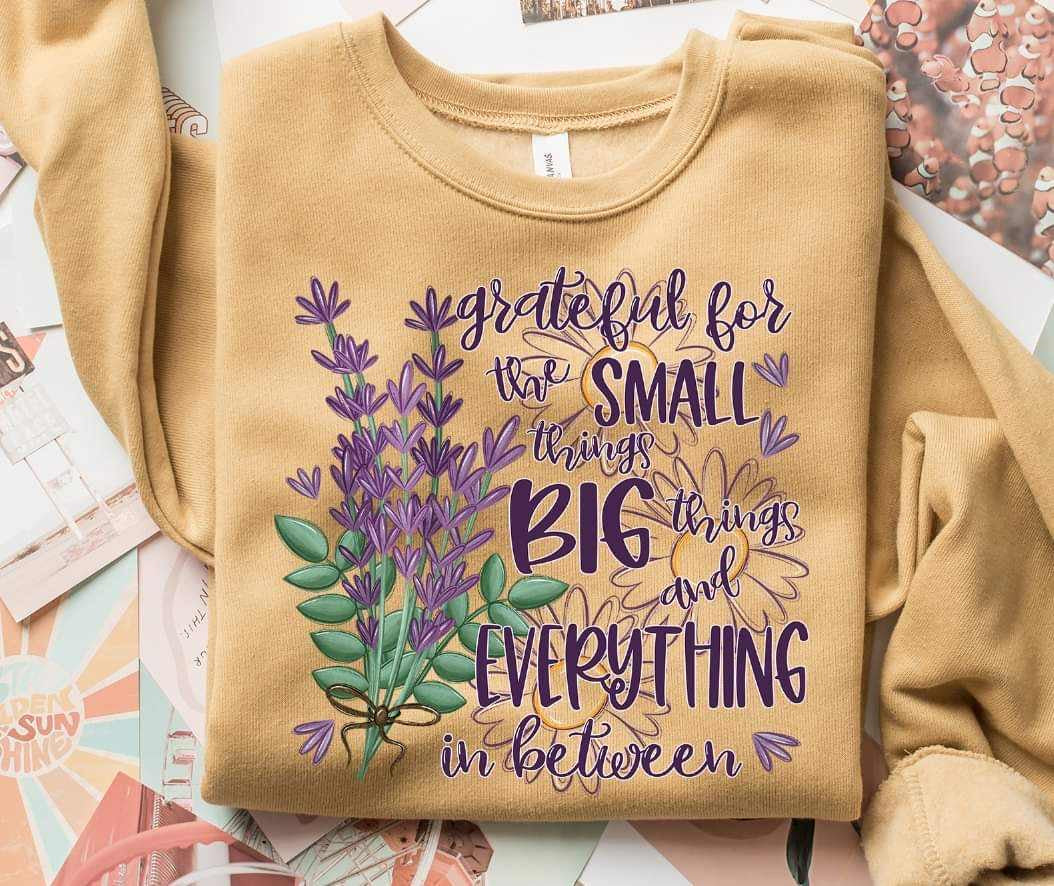 Grateful for the small things big things and everything in between (S&G) 60940 DTF transfer