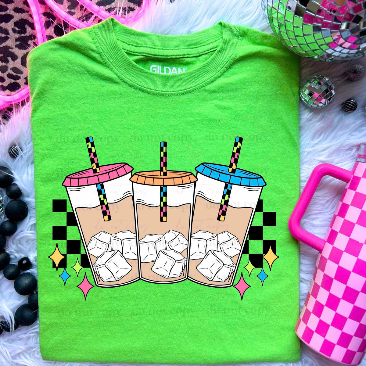 Trio iced coffees (CSC) 29262 DTF transfer