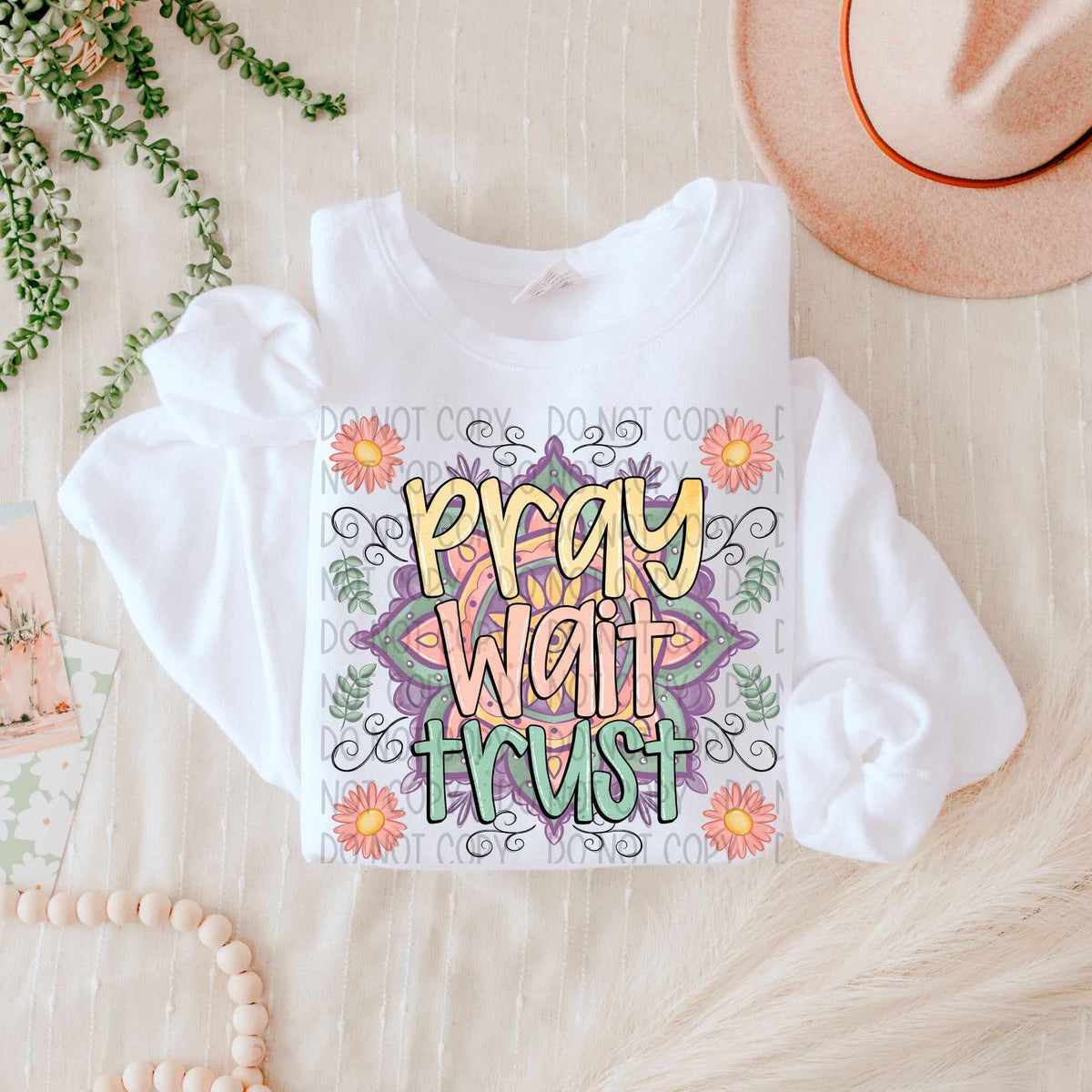 Pray wait trust (SW) 60962 DTF transfer