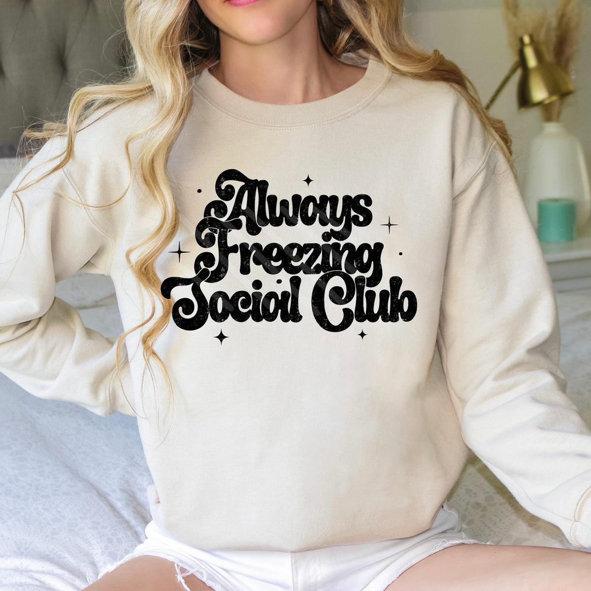 Always Freezing Social Club BLACK (scarlow) 114334 DTF transfer