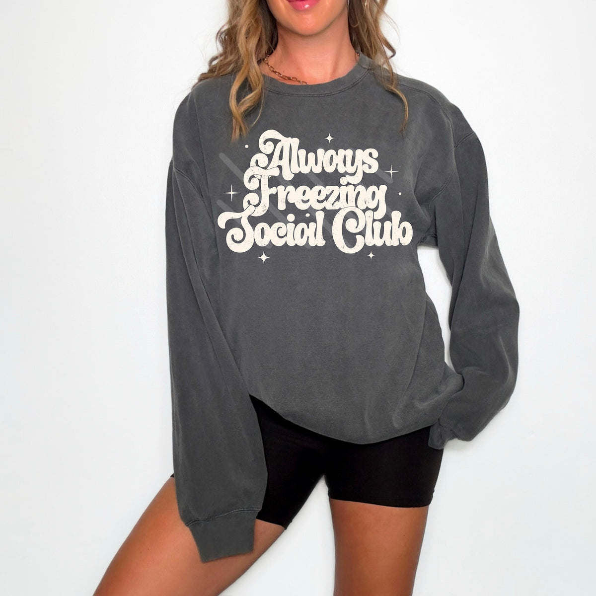 Always Freezing Social Club OFF WHITE (scarlow) 114311 DTF transfer