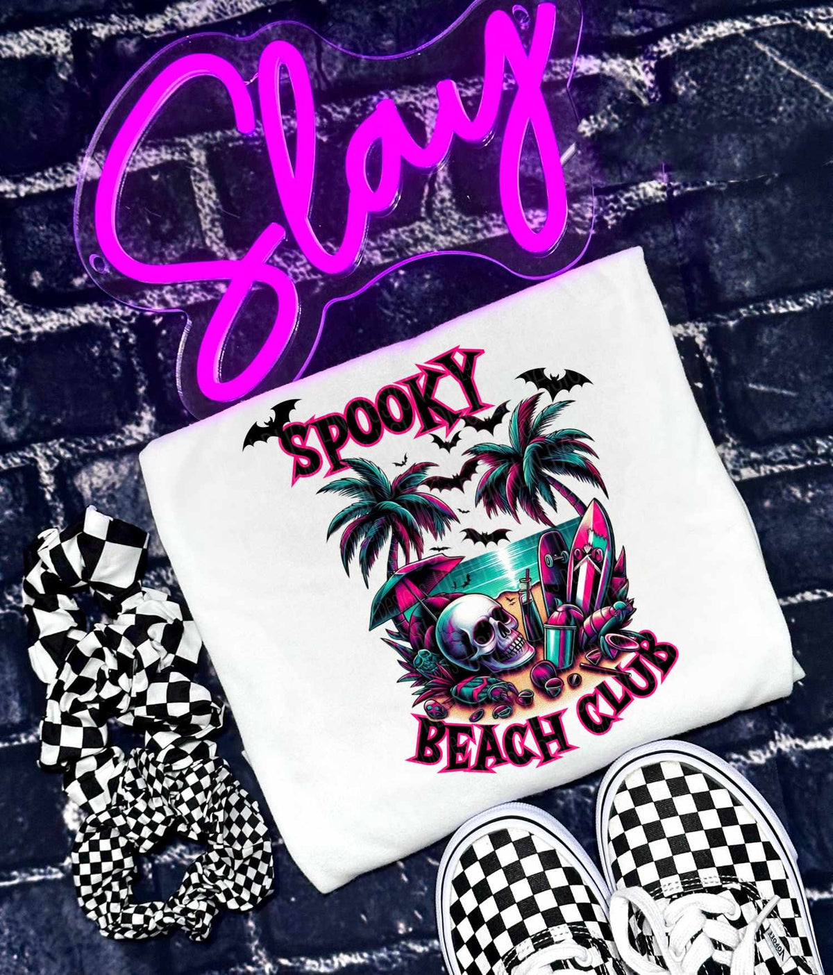 Spooky beach club (UD) 39620 DTF transfer