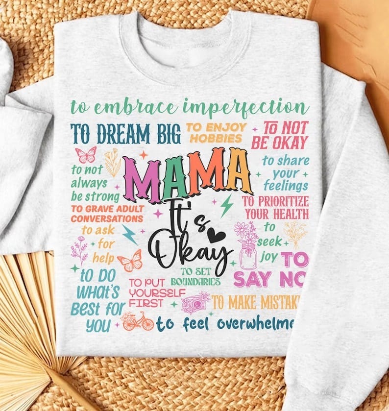 Mama it’s okay subway COLORFUL 29303 DTF transfer