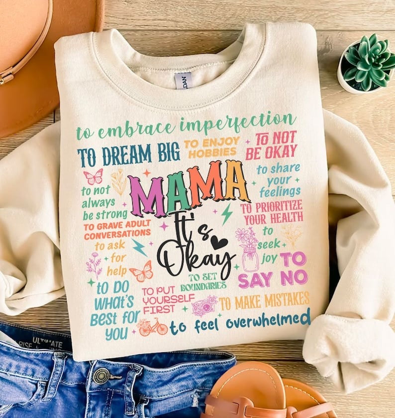 Mama it’s okay subway COLORFUL 29303 DTF transfer