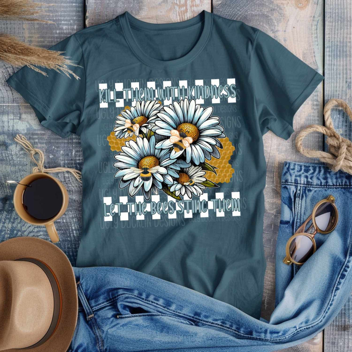 Kill them with kindness let the bees sting them (UD) 39612 DTF transfer