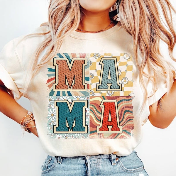 Mama groovy blocks 29301 DTF transfer