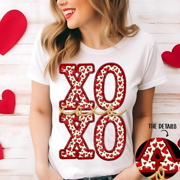 Xoxo stacked (TTD) 77307 DTF transfer