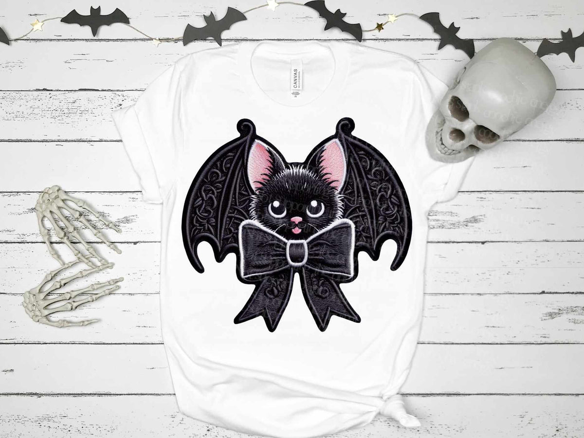 Bat with bow tie (GWD) 39663 DTF transfer