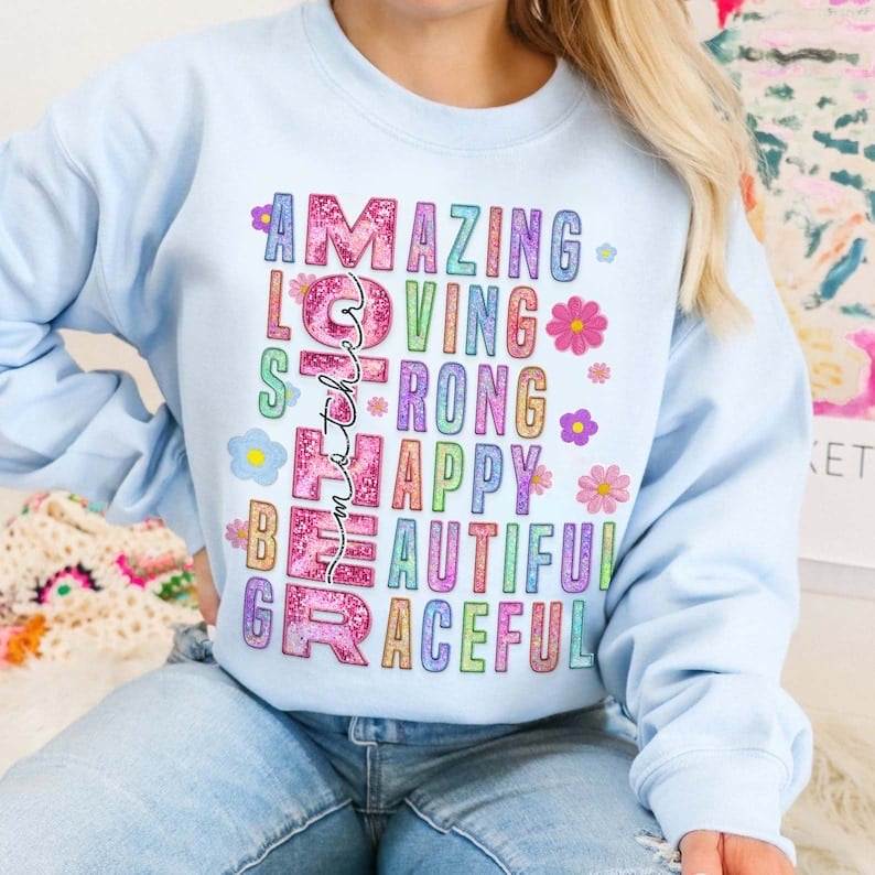 Mother amazing loving strong BLACK mother 29299 DTF transferg