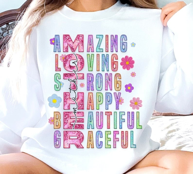 Mother amazing loving strong BLACK mother 29299 DTF transferg
