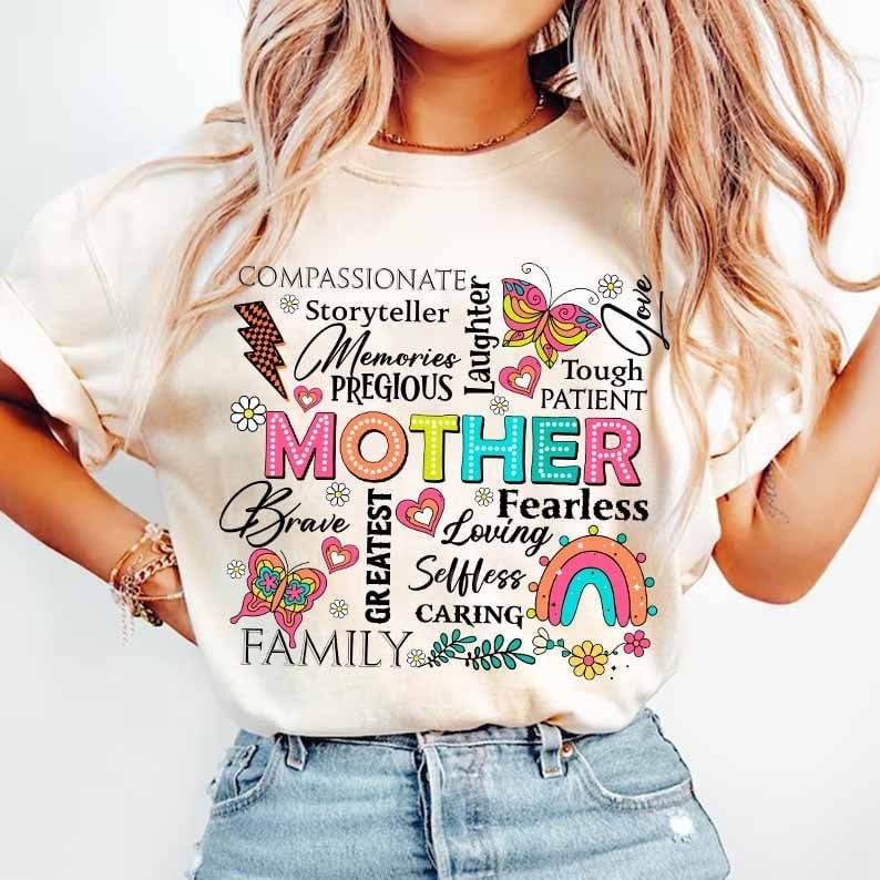 Mother neon font subway 29297 DTF transfer