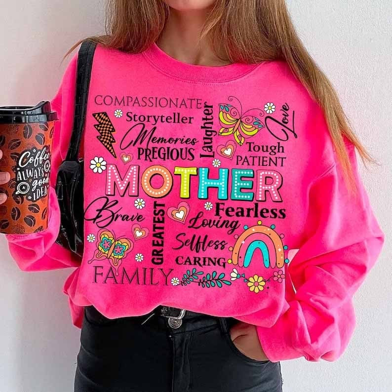 Mother neon font subway 29297 DTF transfer