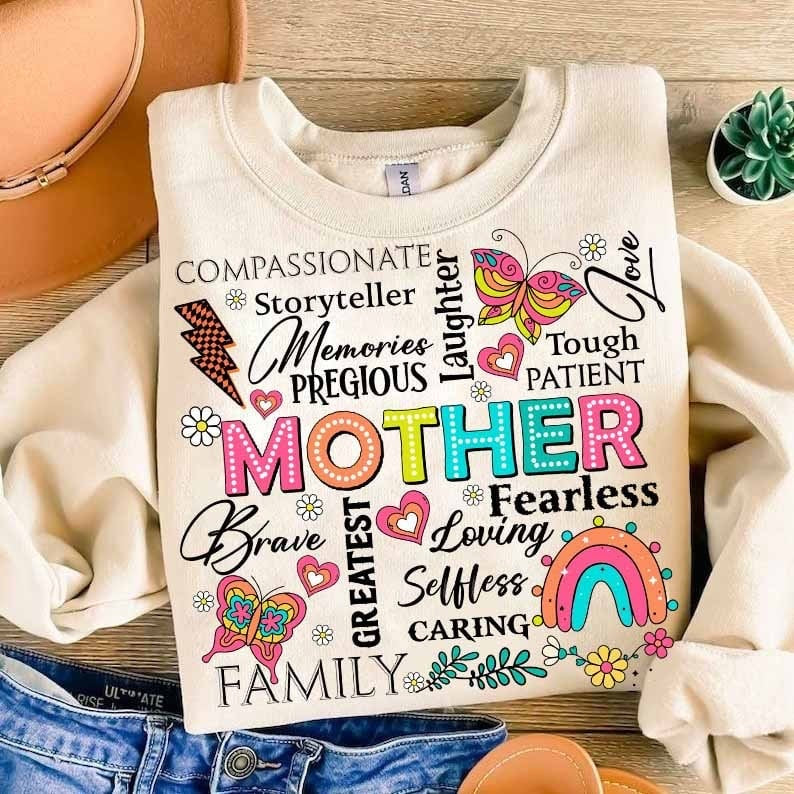 Mother neon font subway 29297 DTF transfer