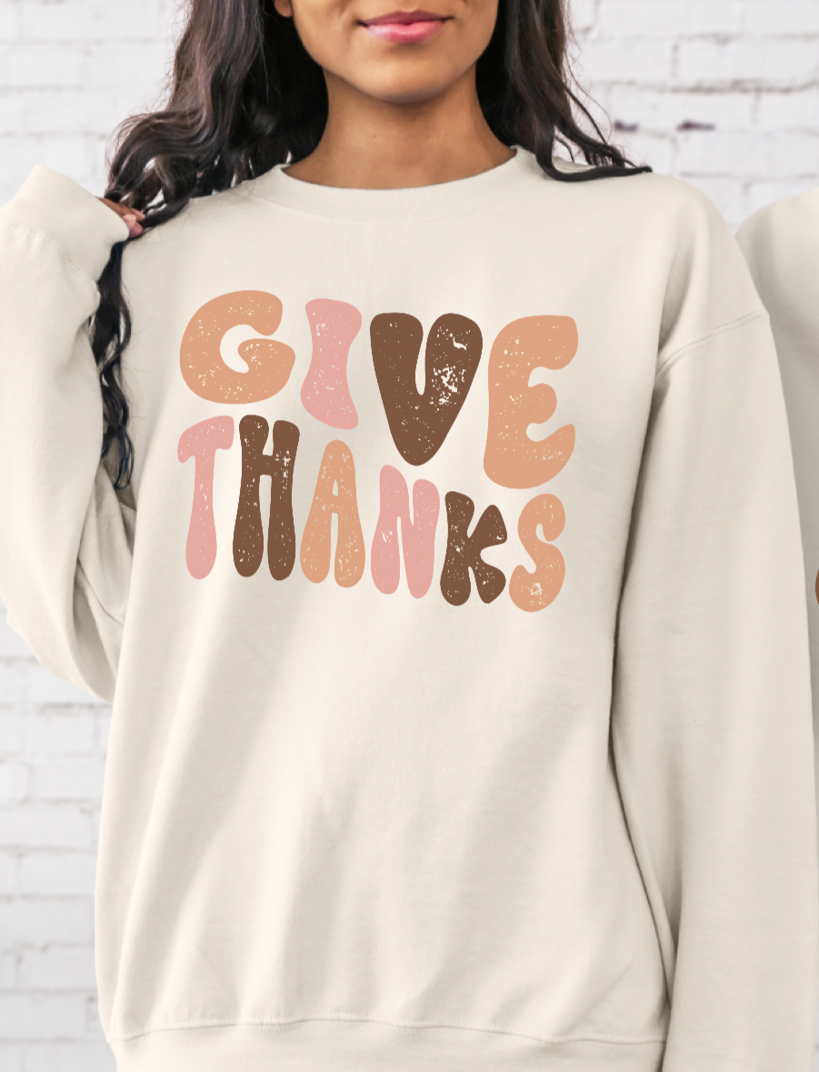 Give thanks retro exclusive DTF TRANSFER