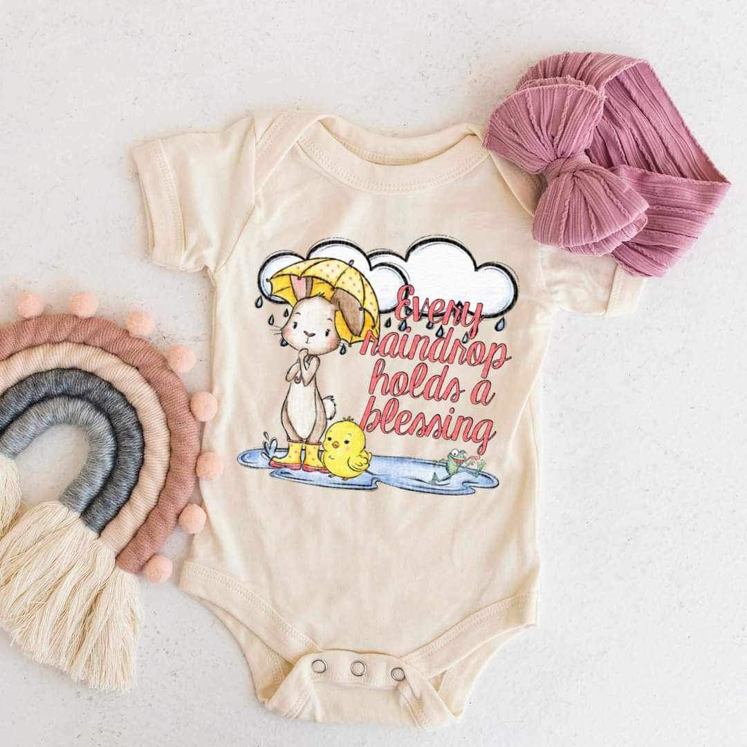 Every raindrop holds a blessing 20034 DTF Transfer