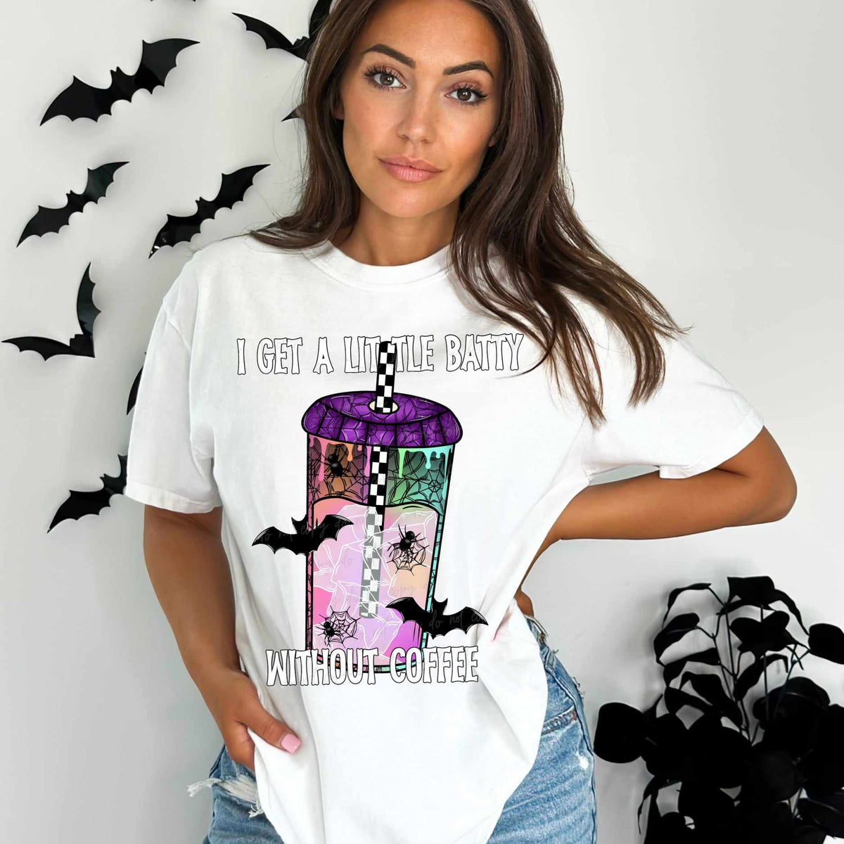 I get a little batty without coffee (VIRGO) 39690 DTF transfer