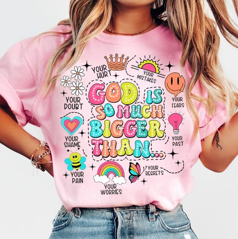 God is so much bigger than 29284 DTF transfer