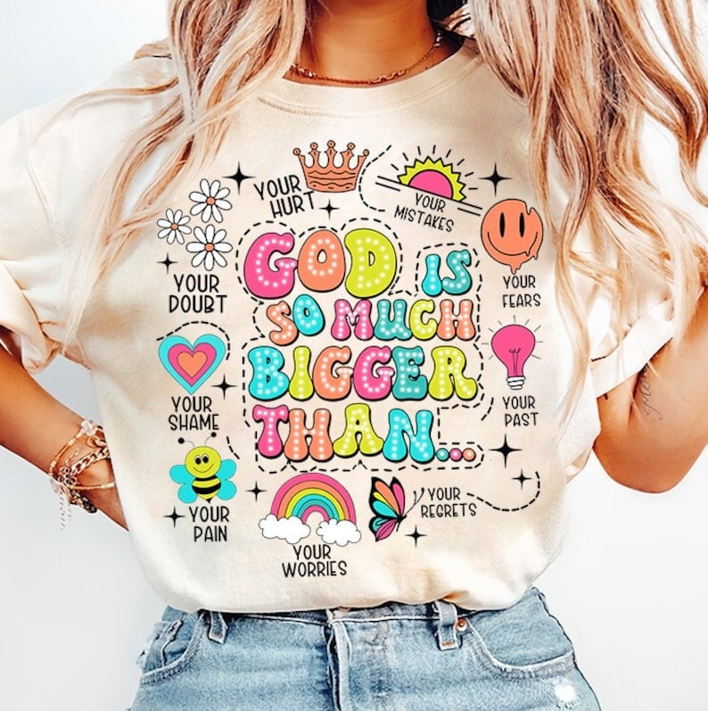 God is so much bigger than 29284 DTF transfer