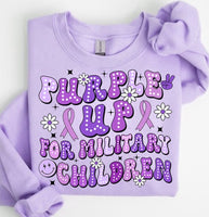 Purple up for military children 29307 DTF transfer