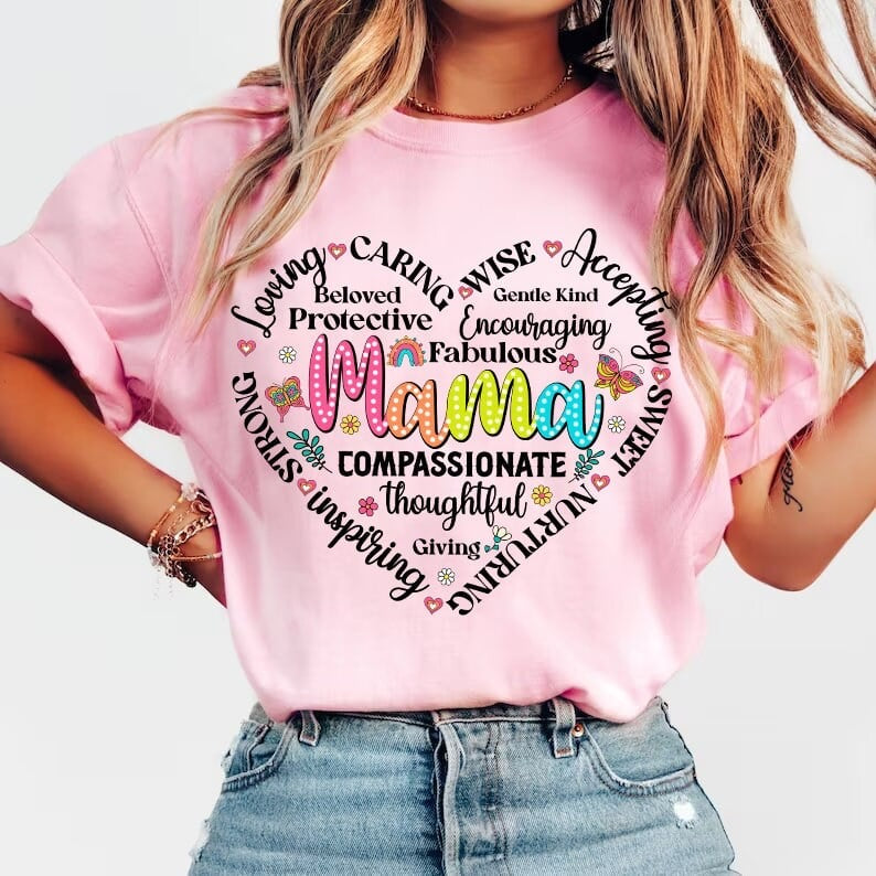 Mama subway heart 29290 DTF transfer