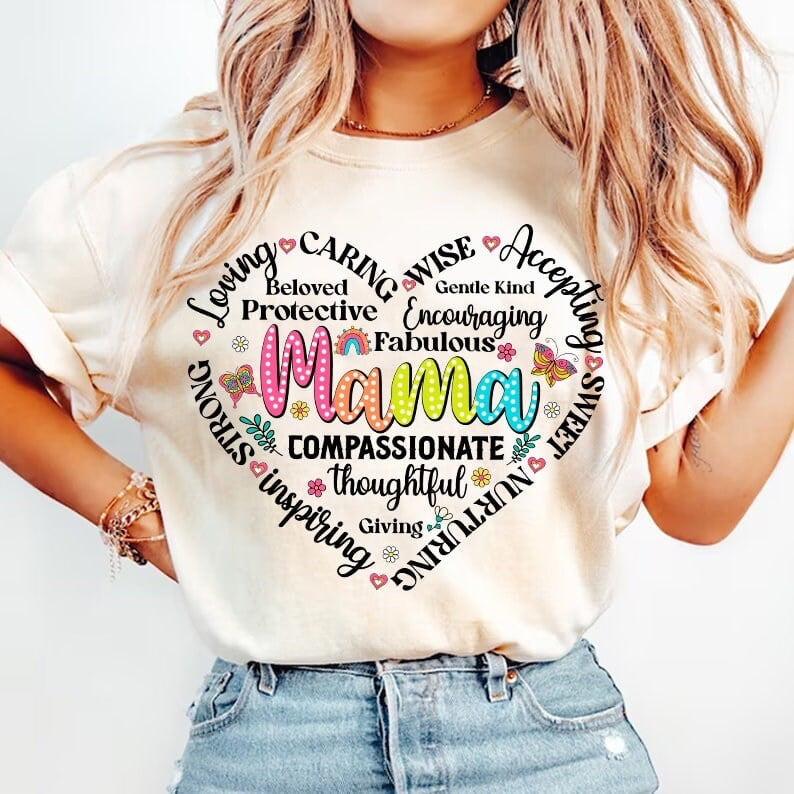 Mama subway heart 29290 DTF transfer