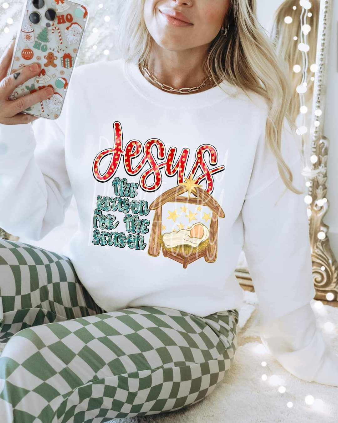 Jesus the reason for the season baby 62085 DTF transfer