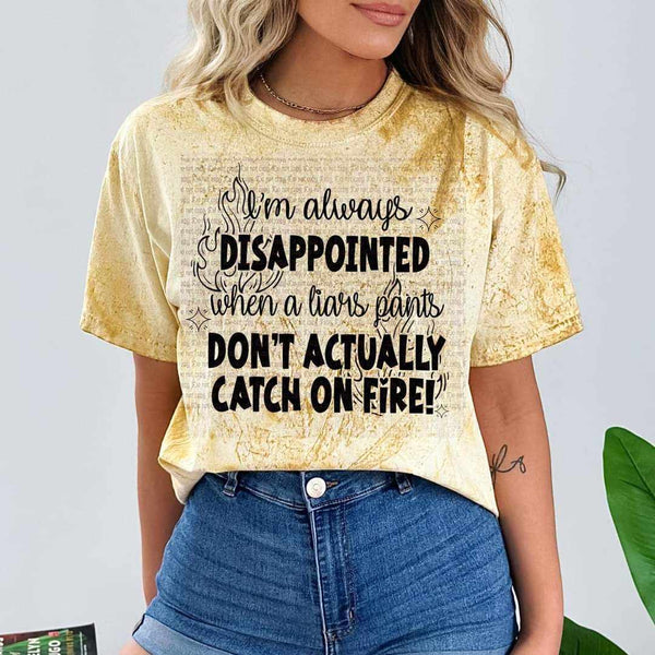 I’m always disappointed when a liars pants don’t actually catch on fire BLACK (MCDD) 39736 DTF transfer