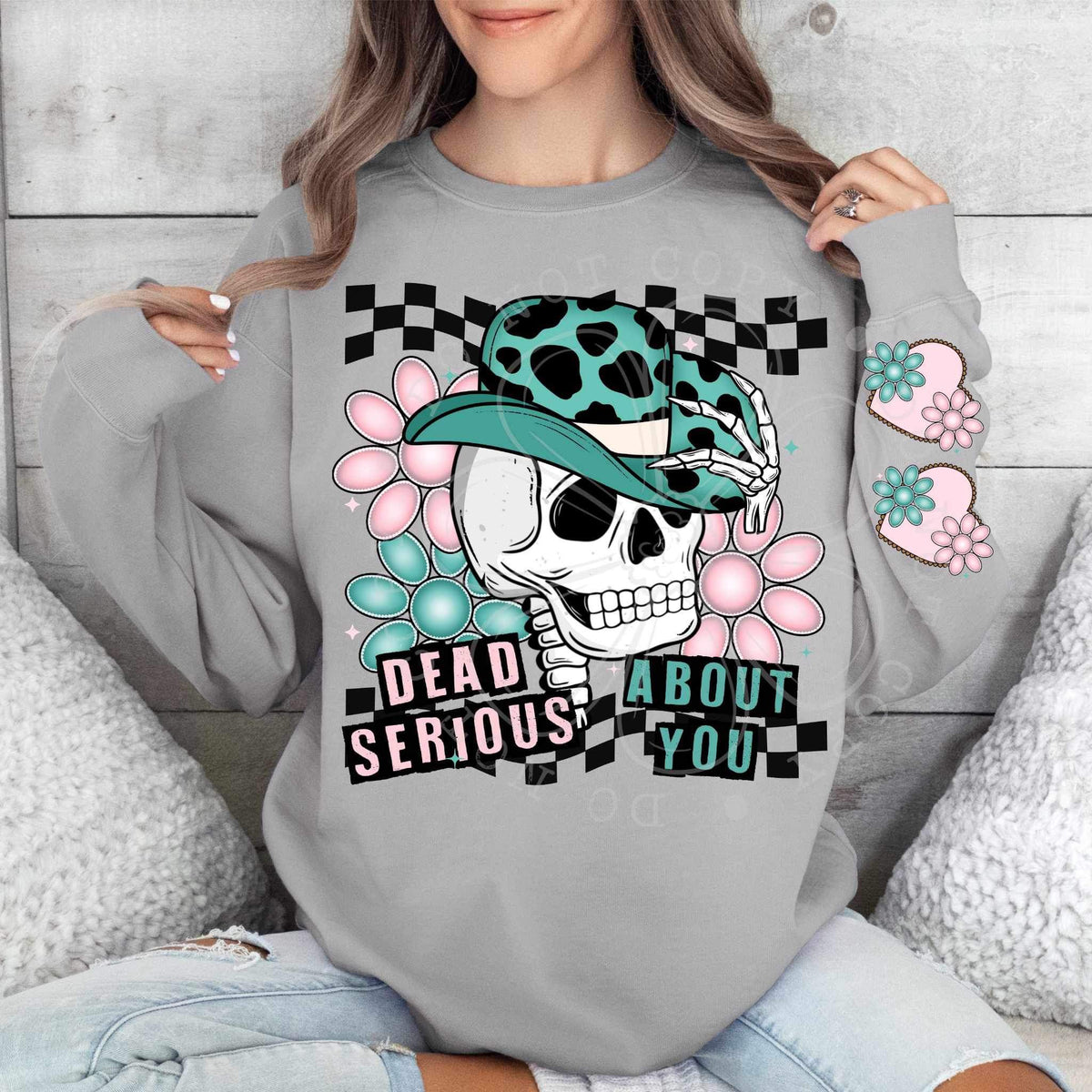 Dead serious about you CHECKERED (VIRGO) 20054 DTF Transfer