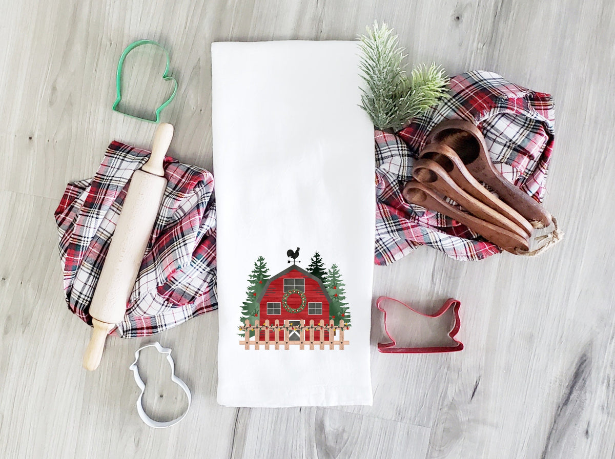 Christmas barn 62096 DTF transfer