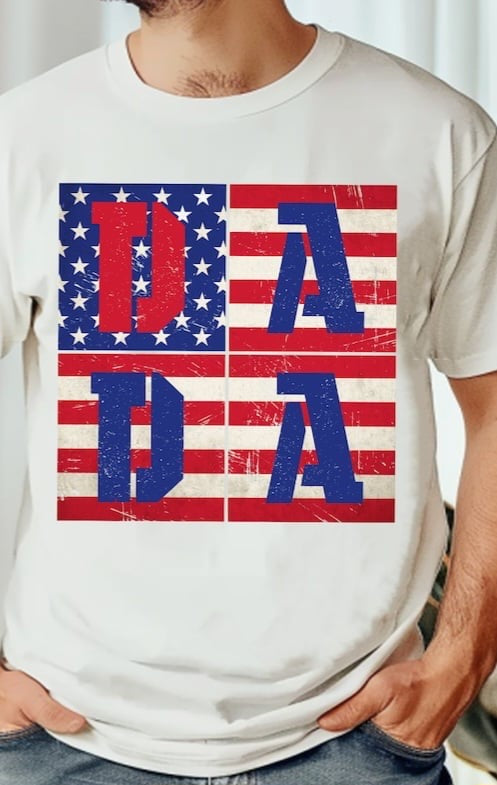 Dada flag filled blocks 29343 DTF transfer