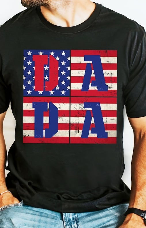 Dada flag filled blocks 29343 DTF transfer