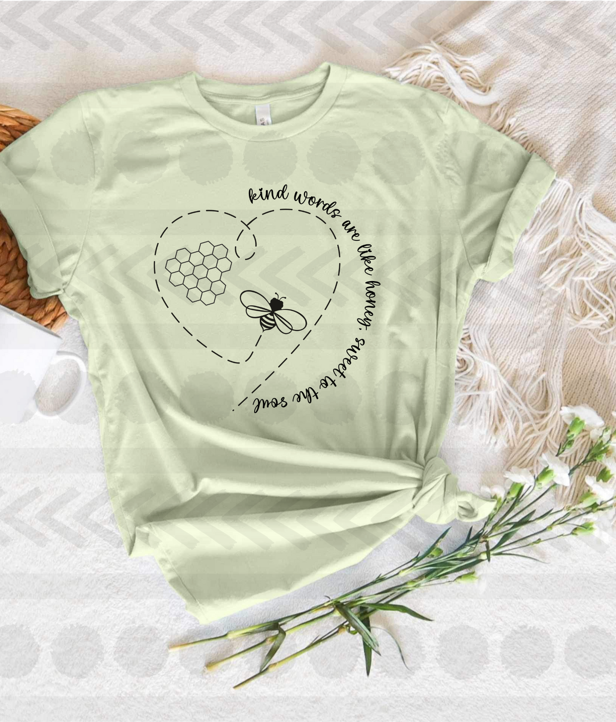 Kind words are like honey DTF transfer 13972