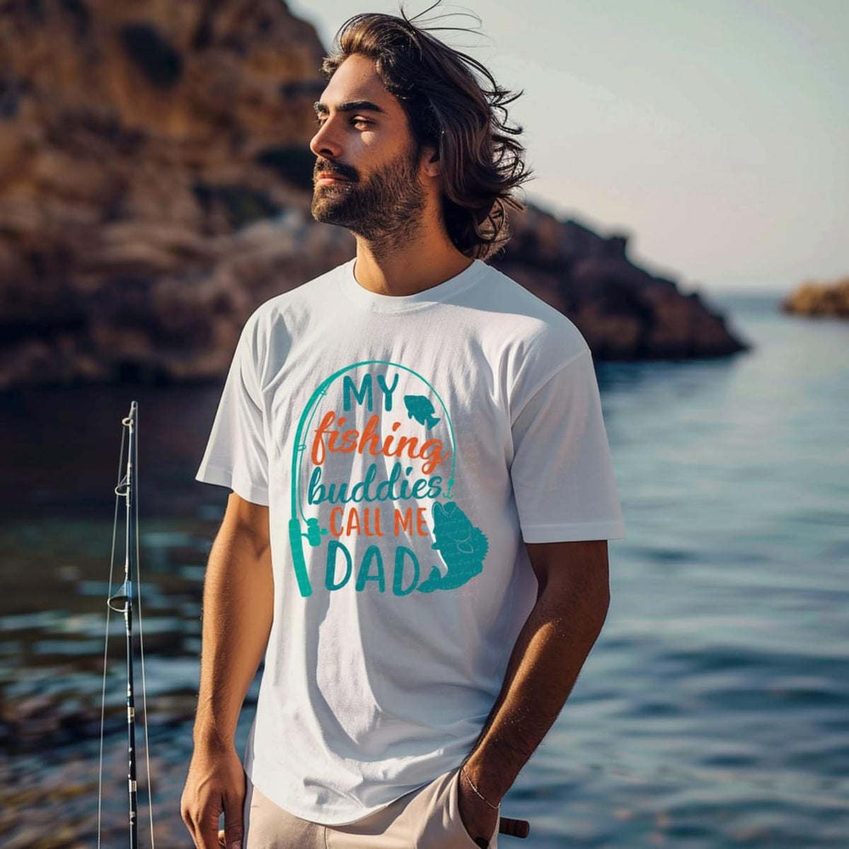 My fishing buddies call me dad 22970 DTF transfer