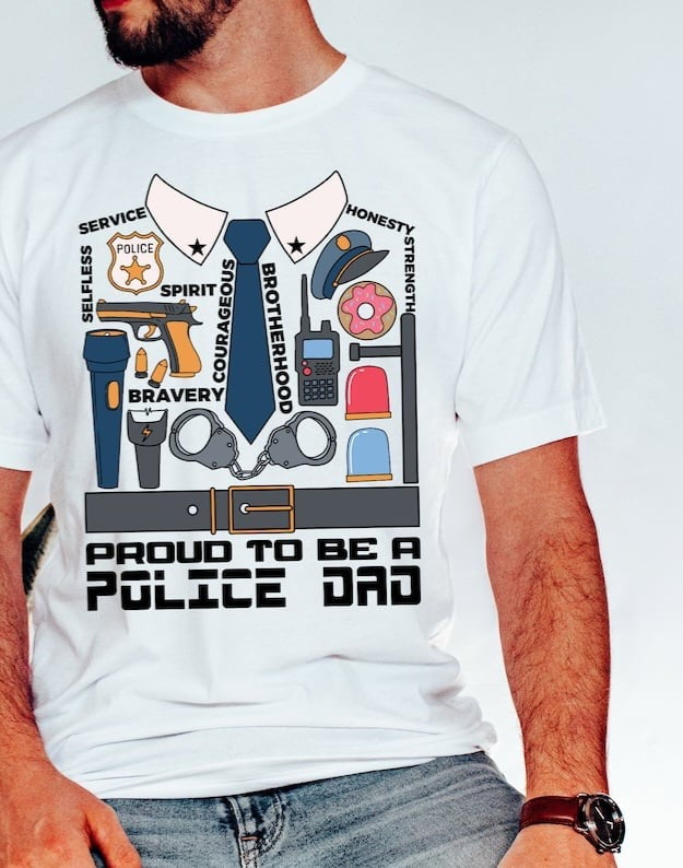 Proud to be a police dad 29340 DTF transfer