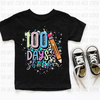 100 days sharper leopard background 20115 DTF Transfer