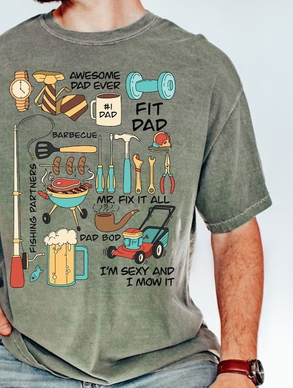 Dad collage 29336 DTF transfer