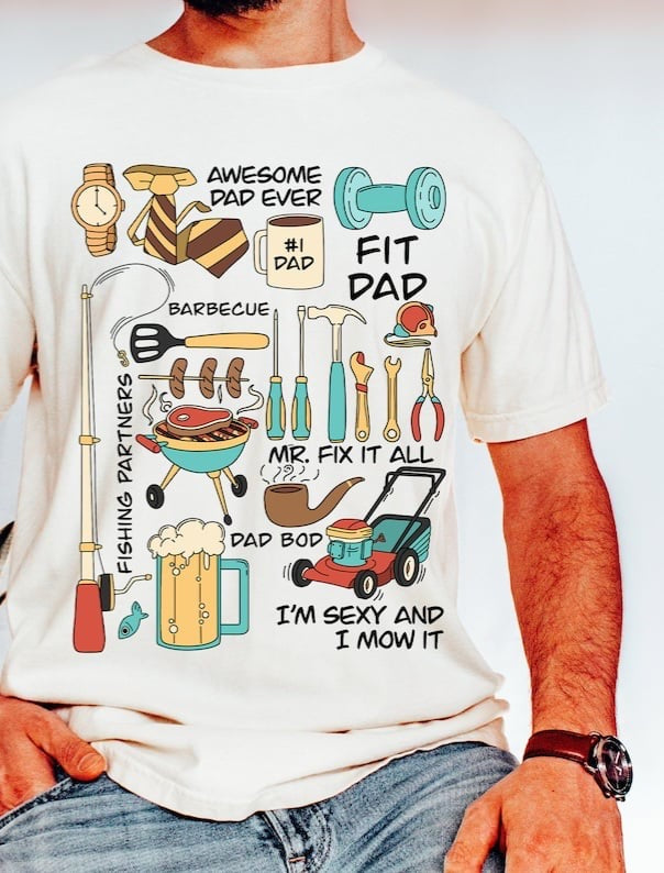 Dad collage 29336 DTF transfer